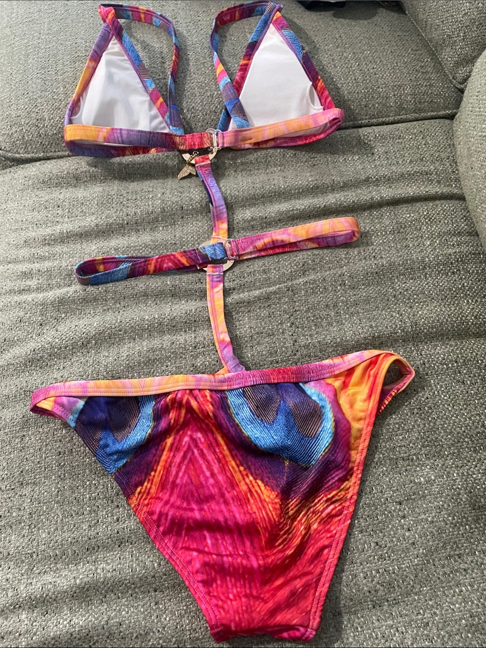Lisa Blue Show Bird Swimsuit NWT (sample) one piece - Picture 4 of 4